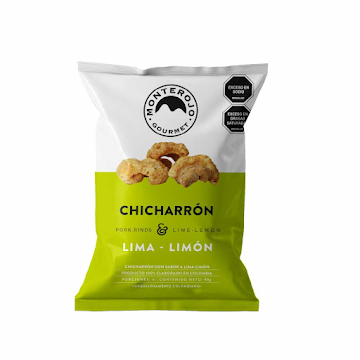 Chicharrón Carnudo   Monterojo Lima Limón 90 x gr  