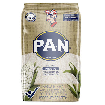 Harina Pan Integral De Maíz Blanco x 1000 gr  