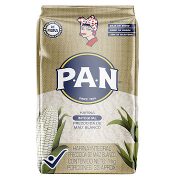 Harina Pan Integral De Maíz Blanco x 1000 gr  