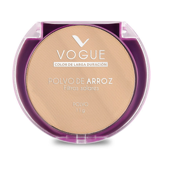 Polvo Vogue Arroz Con Filtros Solares Vainilla x 11 gr  
