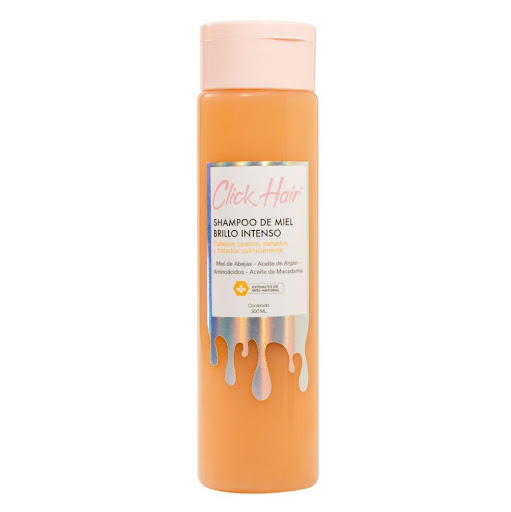 Shampoo De Miel Brillo Intenso X 300 ML Click Hair  Envase x 1 Espuma lujosa y suave que limpia sin resecar mientras potencia la nutrición y el brillo, ideal para cabellos dañados y tratados químicamente


INGREDIENTES:
Miel de Abejas
Aceite de Argán
Extracto 