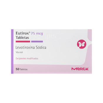 Eutirox Levotiroxina Sódica 75 mcg Merck Caja x 50 Tabletas  