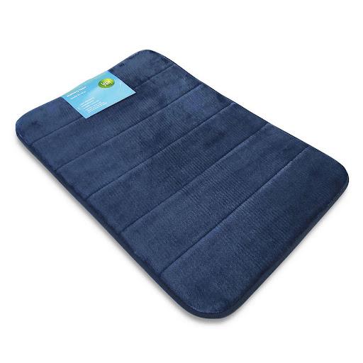 Alfombra De Ba¤o 40X60 Cm Memory Foam Azul Uruyen Bolsa x 1 Fabricada en microfibra  de poliesterRelleno poliuretanoFondo de no-wovenSuperabsorbenteAntideslizanteSeca dos veces m s r pido que cualquier otra alfombra de ba¤o
