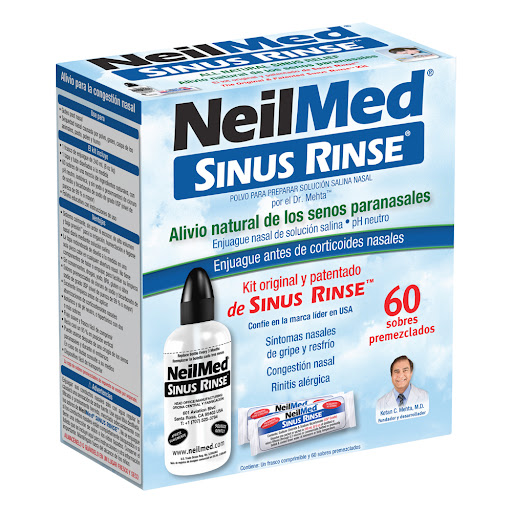Sinus Rinse Adulto Cloruro de Sodio 0,3% Neilmed Caja x 60 Sobres