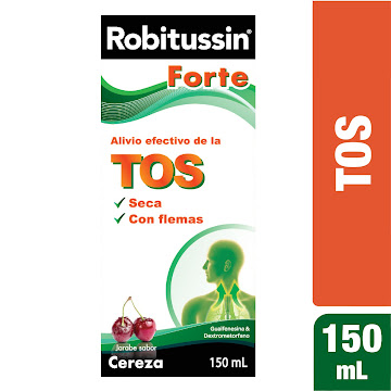 Robitussin Forte Dextrometorfano + Guaifenesina Haleon Jarabe Frasco x 150 ml  
