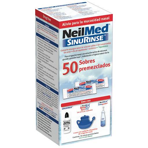 Neilmed SinusRinse Cloruro de Sodio 0,3% Adulto Caja x 50 Sobres