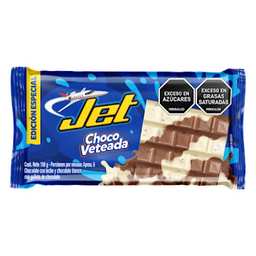 Chocolatina Jet Edición Especial Chocoveteada x 150 gr  