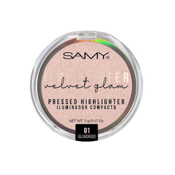 Polvo Compacto Samy Iluminador Velvet Glam Tono 01 Estuche x 5 g  