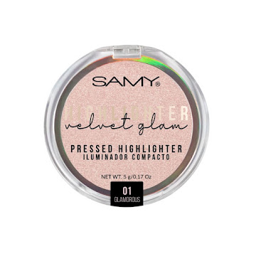 Polvo Compacto Samy Iluminador Velvet Glam Tono 01 Estuche x 5 g  