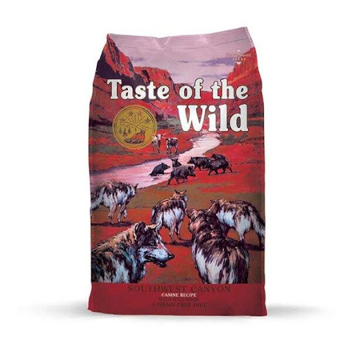 TASTE OF THE WILD C JABALI 14 LB TASTE OF THE WILD  x 1 Una proteína verdaderamente única con un sabor verdaderamente único, el jabalí hace que esta receta sea perfecta para perros que anhelan algo diferente. Además, las legumbres y frutas ricas en nutrien