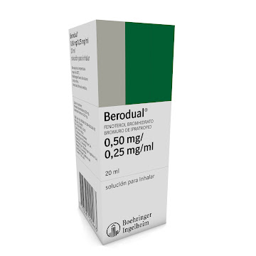 Berodual Fenoterol Bromhidrato + Bromuro Ipratropio 0.5mg/0.25mg Boehringer Frasco x 20 ml  