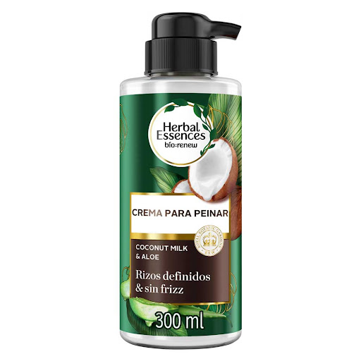 Crema para Peinar Herbal Essences Bio:Renew Leche de Coco y Aloe Frasco x 300 ml