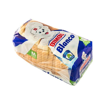 Pan Bimbo Blanco Tajado Mediano x 350 gr  