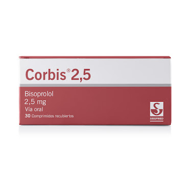 Corbis Bisoprolol 2,5 mg Siegfried Caja x 30 Comprimidos  