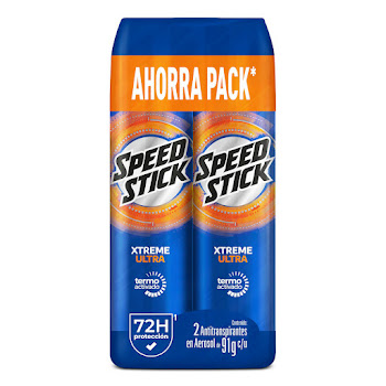 Desodorante Hombre Speed Stick Xtreme Ultra Spray 91gr x2  