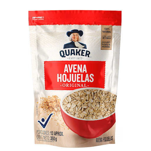 Cereal Avena Quaker Hojuelas Doy Pack x 350 gr