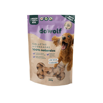 Galletas Para Mascotas Dowolf Sabor Cordero, Menta, Yucca Schidijera Bolsa x 200 g  
