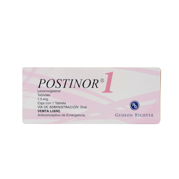 Postinor 1 Levonorgestrel 1.5 mg Gedeon Caja x 1 Tableta  