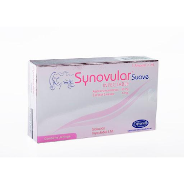 Synovular Suave Algestona + Estradiol 90mg/6mg Lafrancol Caja x 1 Ampolla  