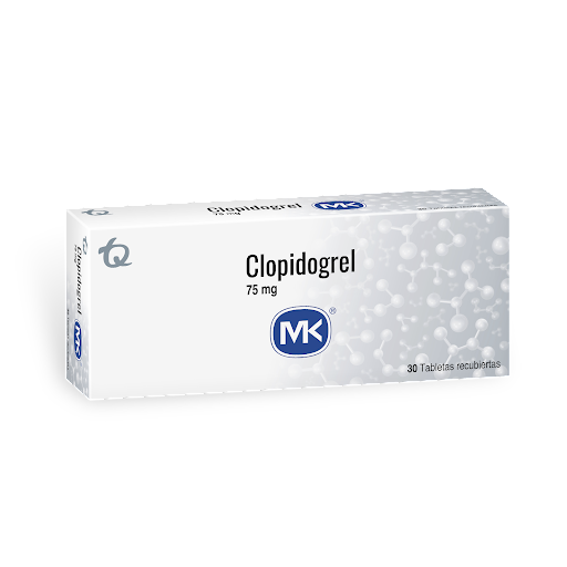Clopidogrel 75 mg MK Caja x 30 Tabletas