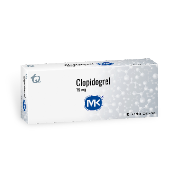 Clopidogrel 75 mg MK Caja x 30 Tabletas  