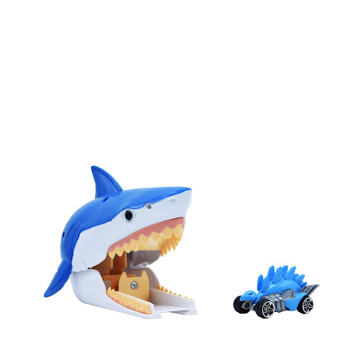 Lanzador Shark con Carro Teamsterz Teamsterz Caja x 1 Pon a prueba tu velocidad y creatividad, diviértete con las pistas de obstáculos Pista Tiburón Teamsterz Pistas lanzadoras y de obstaculos, con diferentes diseño de dinosaurio, tiburón y mucho más ĦCo