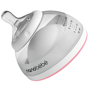 Biberón Nanobébé Para Lactancia Rosado x 150 ml  