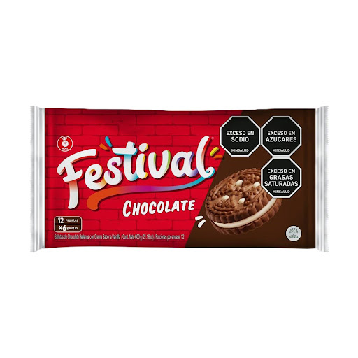 Galleta Festival Chocolate Paquete x 12 und