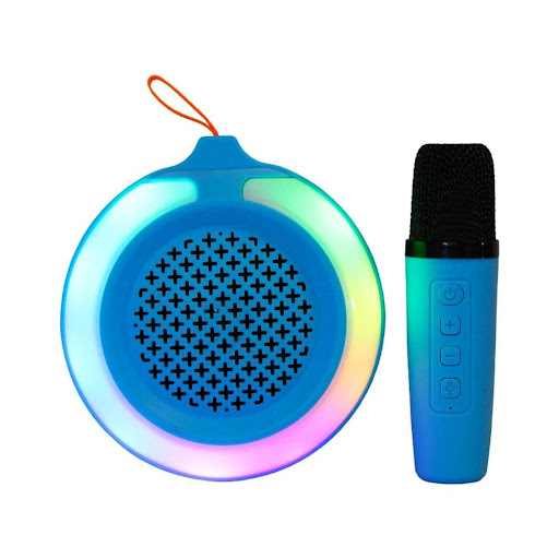 Parlante Portatil Bluetooth con Microfono y Luz LED NANOTEC Unidad x 1 ¡Lleva la diversión a todas partes con este increíble parlante portátil con micrófono! Ideal para fiestas, reuniones familiares o simplemente para disfrutar de tu música favorita con un sonido de alta