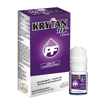 Krytan Tek Ofteno Dorzolamida + Timolol + Tartrato de Brimonidina 2%/0.5%/0.2% Sophia Frasco x 5 ml  