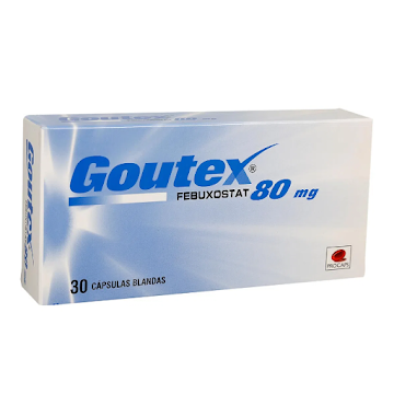 Goutex Febuxostat 80 mg Procaps Caja x 30 Cápsulas  