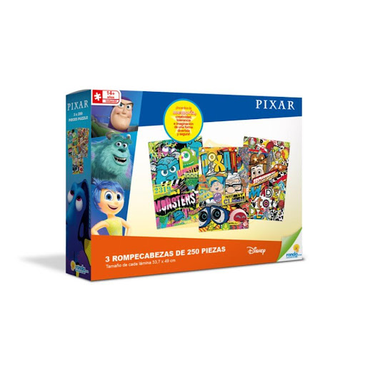 Juegos de mesa Rompecabezas 3 X 250 Pzas Pixar Ronda Ronda Caja x 1 Diviértete armando  nuestro colección de rompecabezas, luego utilízalo como elemento decorativo.¡Incentiva la memoria, creatividad, tolerancia e imaginación de una forma divertida y segura!