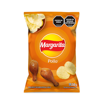 Pasabocas Margarita Papas Fritas Pollo XXL x 250 gr  