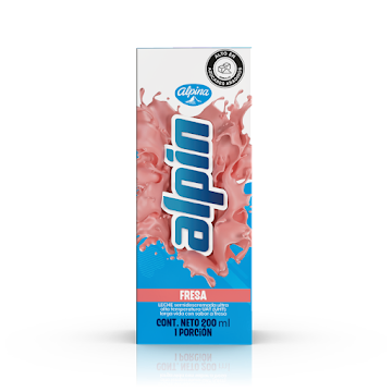 Leche Alpina Alpin Fresa Con Vitaminas x 200 ml  
