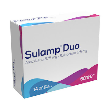 **Sulamp Duo 875/125 Mg CAJA X 14 Tab Pharmetique Amoxicilina Sulb    
