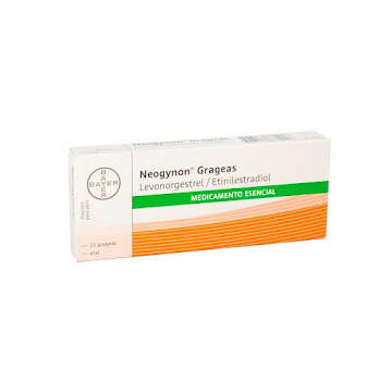 Neogynon Levonorgestrel + Etinilestradiol 0.25mg/0.05mg Tecnofarma Caja x 21 Grageas  