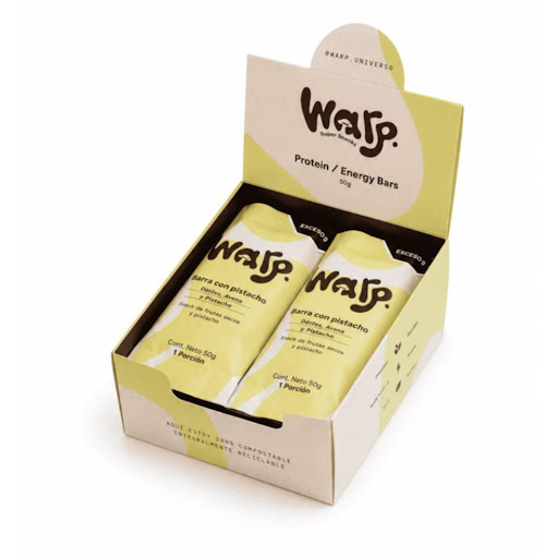 Barra Proteína y Pistacho 50g x 12 WARP Barra 50G  x 12 undefined