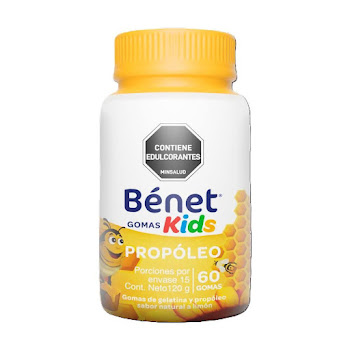 Gomas Benet Kids con Propóleo Frasco x 60 und  