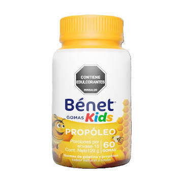 Gomas Benet Kids con Propóleo Frasco x 60 und  