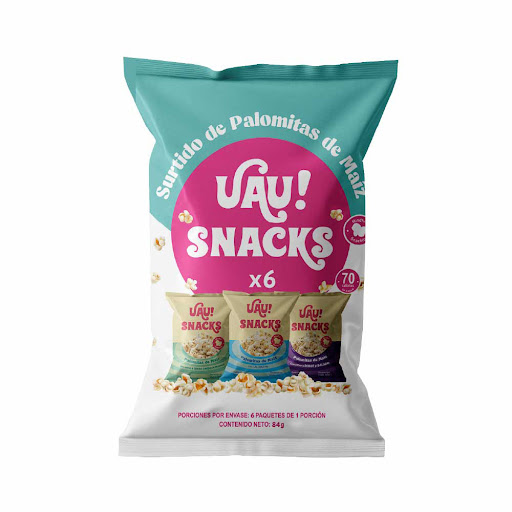 Crispetas UAU Sabores Surtidos Paquete x 8 und 