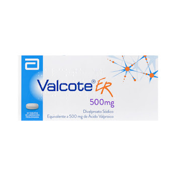 Valcote ER 500mg Tableta Caja x30tab. Abbott Divalproato Sódico         