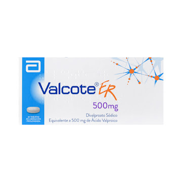 Valcote ER 500mg Tableta Caja x30tab. Abbott Divalproato Sódico         