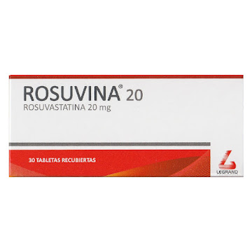 Rosuvina Rosuvastatina   20mg Legrand Caja x 30 Tabletas  