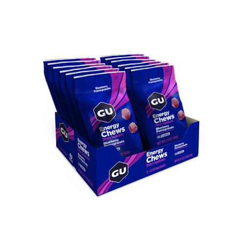 Gomas. Sabor Arándano sin Cafeína. Caja x 12 paquetes GU Caja x 12 paquetes (cada paquete 16 gomas/2 raciones) x 12 Sabor: Arándano sin cafeína

Características:

Doble energía: Fructosa y Maltodextrina

Aminoácidos

Calorías: 90

Sodio:  40 mg

Potasio: 10 mg

Cafeína:  No