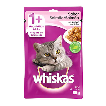 Comida Húmeda Para Gatos Whiskas Salmón x 85 gr  