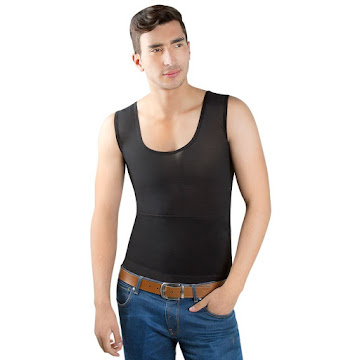 Solo Online Camisilla Reductora   Negra Para Hombre Thin & Happy 
