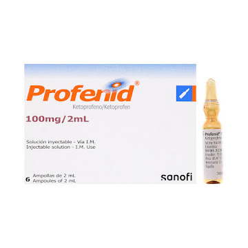 Profenid Ketoprofeno 100mg/2ml Sanofi Fracción Ampolla x 2 ml  