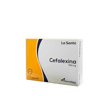 Cefalexina La Santé 500 mg Caja x 20 Cápsulas  