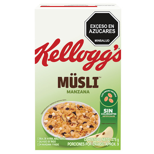Cereal Kellogg Musli Manzana Caja x 275 gr