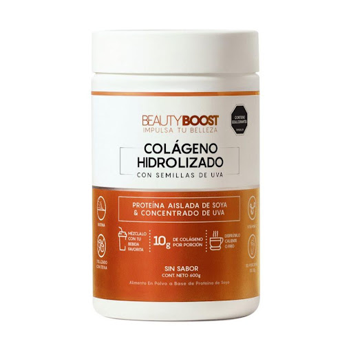 Beauty Boost Colágeno Hidrolizado Con Stevia Sin Sabor 600g VITASEI BEAUTYBOOST   Frasco x 1 undefined